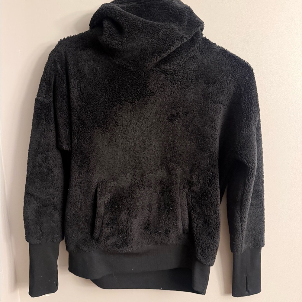 Mondetta Performance Luxury Black Sherpa Hoodie S/P
